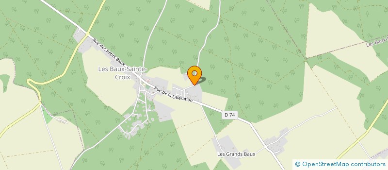 localisation de l'entreprise SCI FG DE LA FOSSE AUX LOUPS  LES BAUX-SAINTE-CROIX