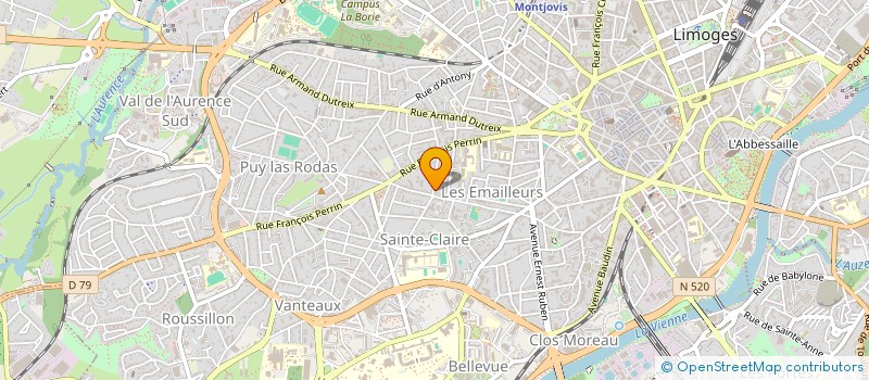 localisation de l'entreprise SCI FG DP LIMOGES à LIMOGES