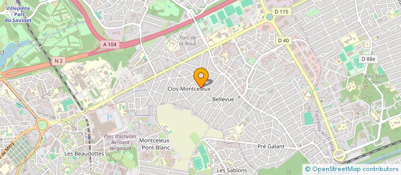 localisation de l'entreprise SCI FG IMMO  VILLEPINTE