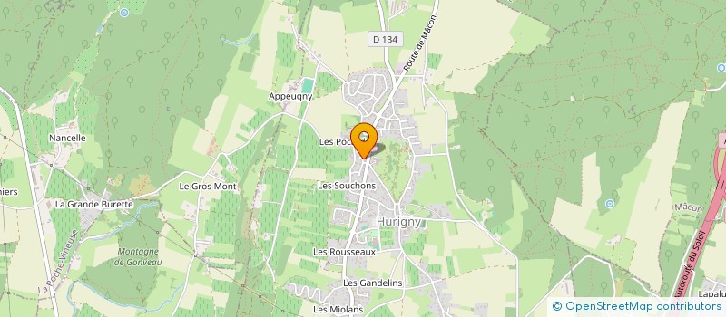 localisation de l'entreprise SCI FG2M MAILLET  HURIGNY