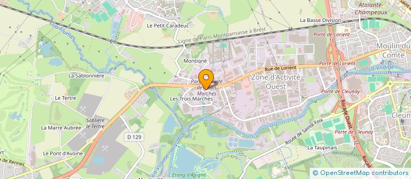 localisation de l'entreprise SCI FGB VEZIN  VEZIN-LE-COQUET