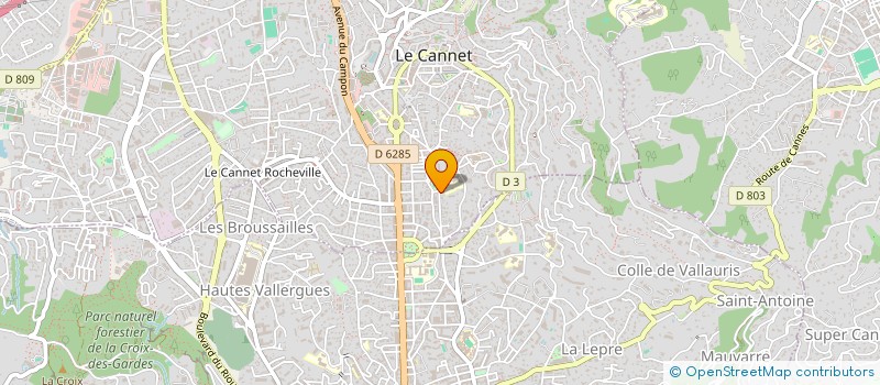 localisation de l'entreprise SCI FGCLM  LE CANNET