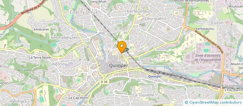 localisation de l'entreprise SCI FGF  QUIMPER