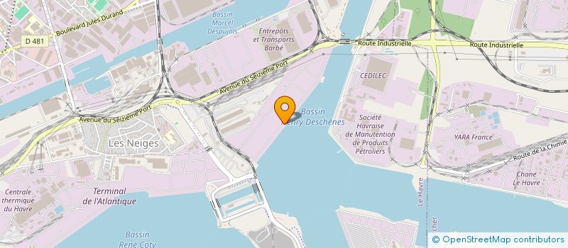 localisation de l'entreprise SCI FGH à LE HAVRE