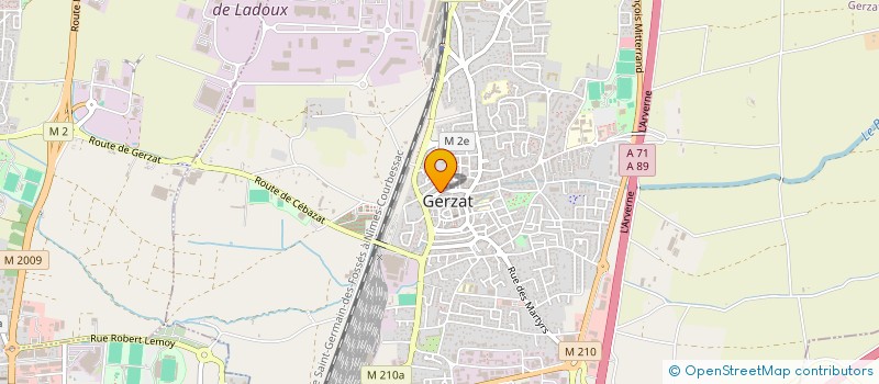 localisation de l'entreprise SCI FGM  GERZAT