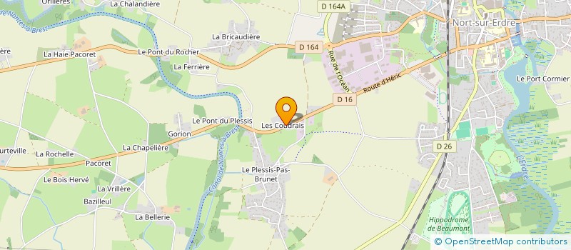 localisation de l'entreprise SCI FGMG  NORT-SUR-ERDRE