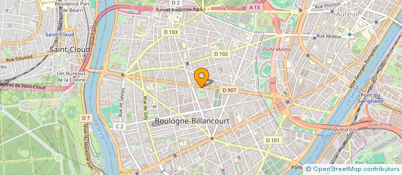 localisation de l'entreprise SCI FGS BOULOGNE à BOULOGNE-BILLANCOURT