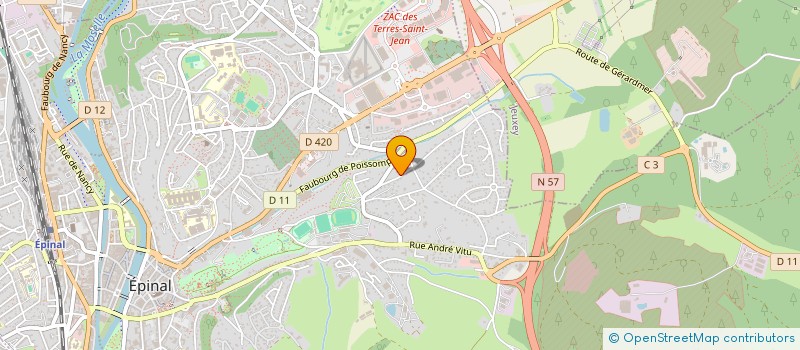 localisation de l'entreprise SCI FGSV à EPINAL