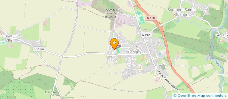 localisation de l'entreprise SCI FH  POTIGNY