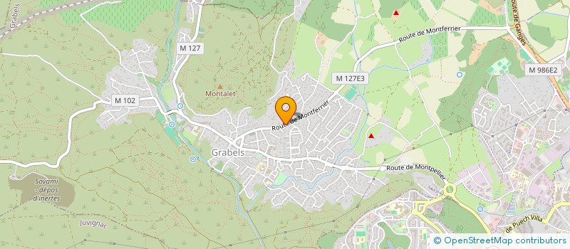 localisation de l'entreprise SCI FH  GRABELS