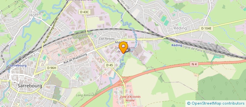 localisation de l'entreprise SCI FH IMMO à SARREBOURG
