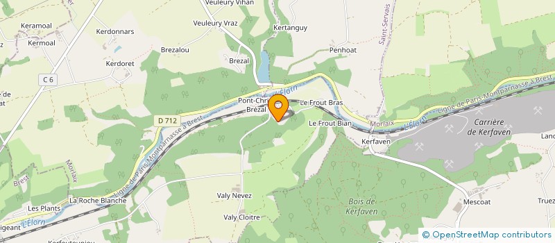 localisation de l'entreprise SCI FH2Y  PENCRAN