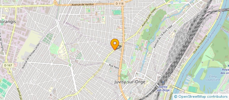 localisation de l'entreprise SCI FHAC75  JUVISY-SUR-ORGE