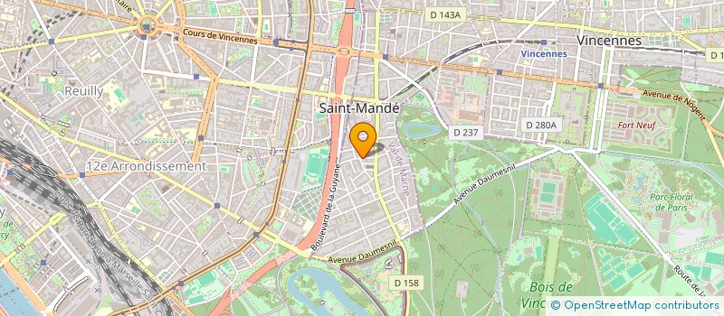 localisation de l'entreprise SCI FHEDOR à SAINT-MANDE