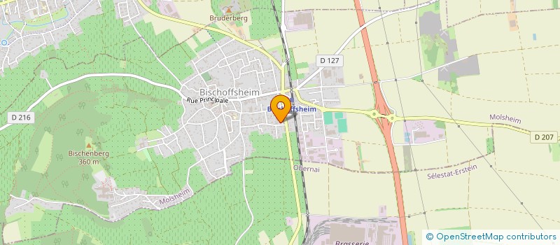 localisation de l'entreprise SCI FHJB  BISCHOFFSHEIM