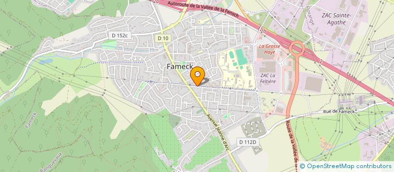 localisation de l'entreprise SCI FHK  FAMECK