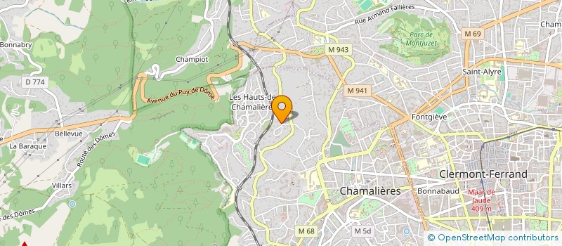 localisation de l'entreprise SCI FHPI  CHAMALIERES