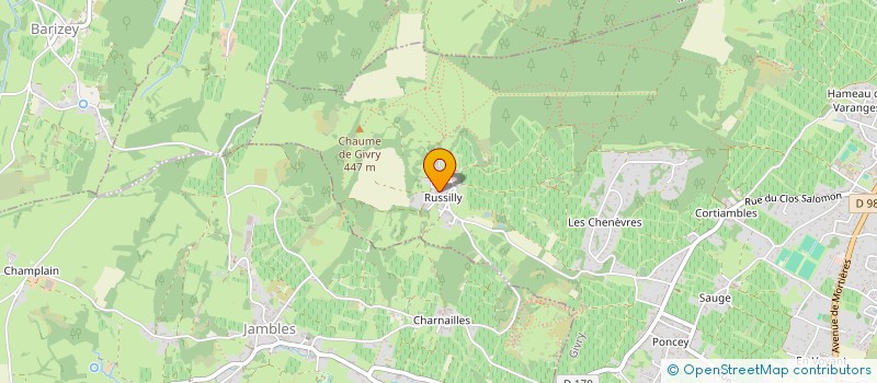 localisation de l'entreprise SCI FI  MELLECEY