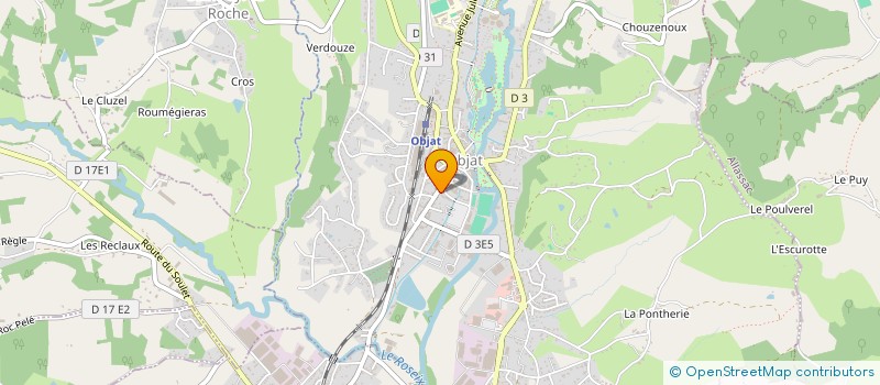 localisation de l'entreprise SCI FI  OBJAT