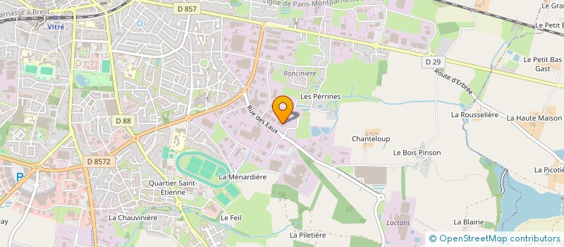 localisation de l'entreprise SCI FI2F  VITRE