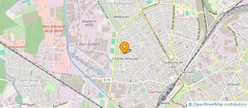 localisation de l'entreprise SCI FIABANE DEBUS  REIMS