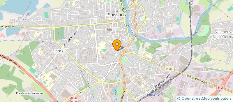 localisation de l'entreprise SCI FIBAC à SOISSONS