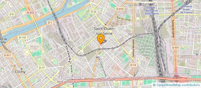 localisation de l'entreprise SCI FIBER ERA à SAINT-OUEN-SUR-SEINE