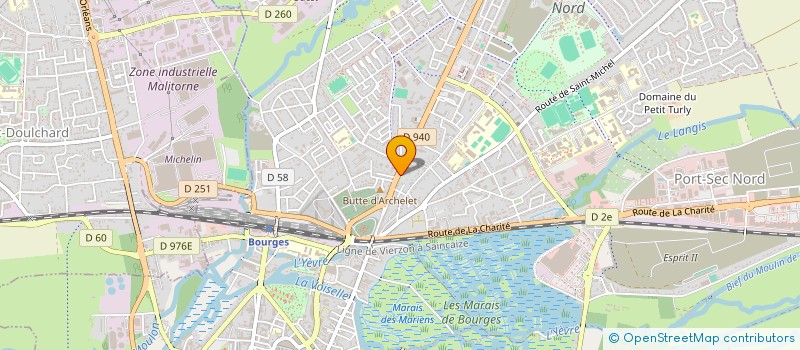 localisation de l'entreprise SCI FIBON  BOURGES