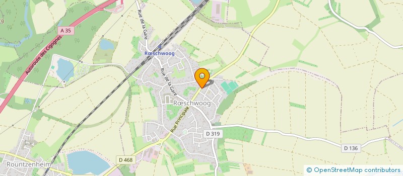 localisation de l'entreprise SCI FIBUR  RSCHWOOG