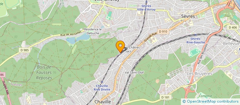 localisation de l'entreprise SCI FICA à SEVRES