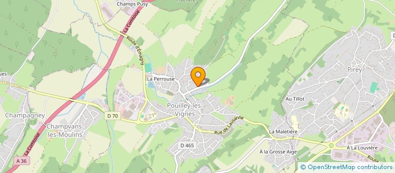 localisation de l'entreprise SCI FICHTER JACQUEMARD  POUILLEY-LES-VIGNES