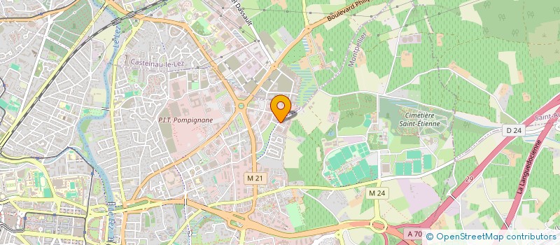 localisation de l'entreprise SCI FICUS BENGHALENSIS à MONTPELLIER