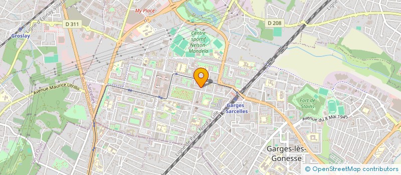 localisation de l'entreprise SCI FIDAN à SARCELLES
