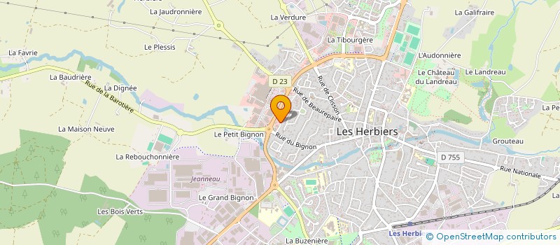 localisation de l'entreprise SCI FIDATLANTIQUE à LES HERBIERS