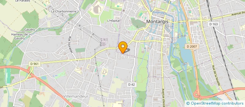 localisation de l'entreprise SCI FIDGI à MONTARGIS