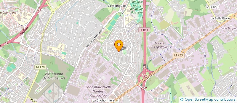 localisation de l'entreprise SCI FIDGIE  CARQUEFOU