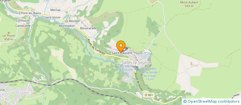 localisation de l'entreprise SCI FIDILIN  SALLES-LA-SOURCE