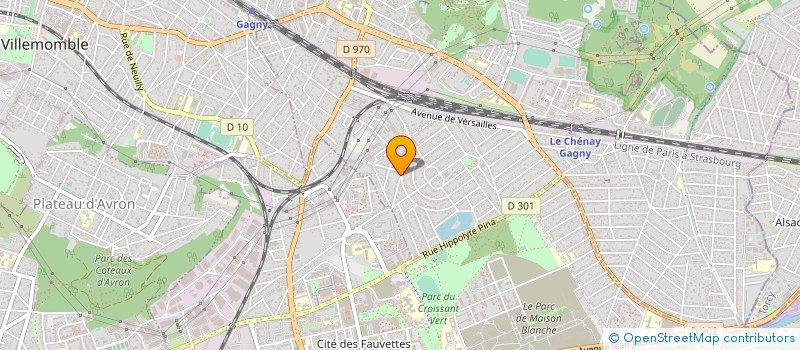 localisation de l'entreprise SCI FIDIM (FONDS D'INVESTISSEMENT ET DE DEVELOPPEMENT IMMOBILIER)  GAGNY