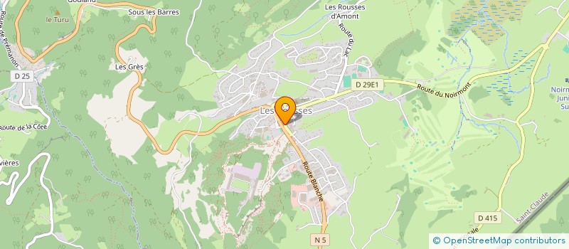 localisation de l'entreprise SCI FIDJI  LES ROUSSES