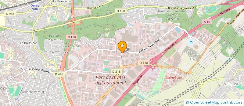 localisation de l'entreprise SCI FIDJI à VILLEBON-SUR-YVETTE