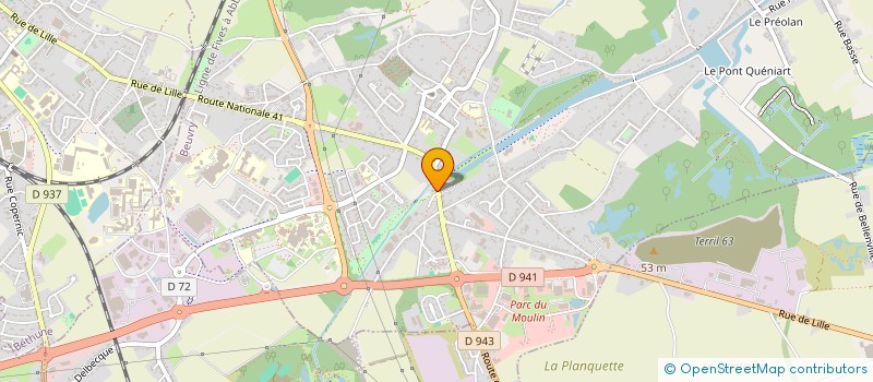 localisation de l'entreprise SCI FIDJI  BEUVRY