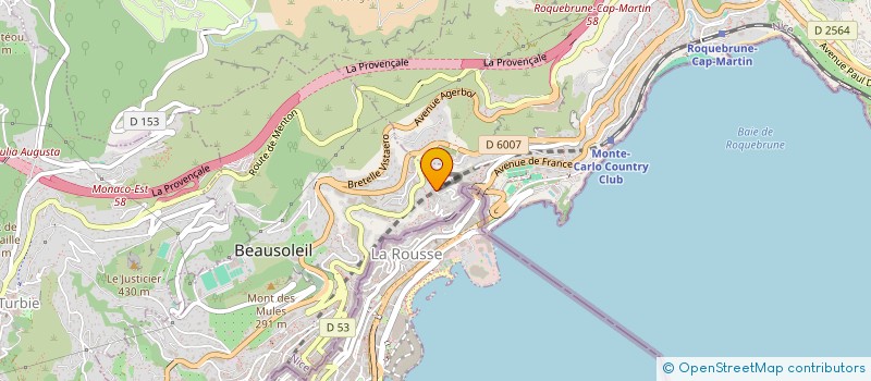 localisation de l'entreprise SCI FIDJI MEDICIS à ROQUEBRUNE-CAP-MARTIN