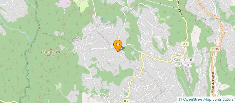 localisation de l'entreprise SCI FIDUCIA  LA COLLE-SUR-LOUP