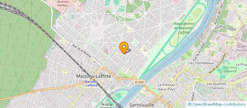 localisation de l'entreprise SCI FIDUCIA CAPITAL  MAISONS-LAFFITTE