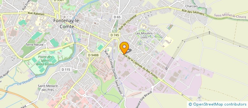 localisation de l'entreprise SCI FIEF DE LA CHAINE  FONTENAY-LE-COMTE