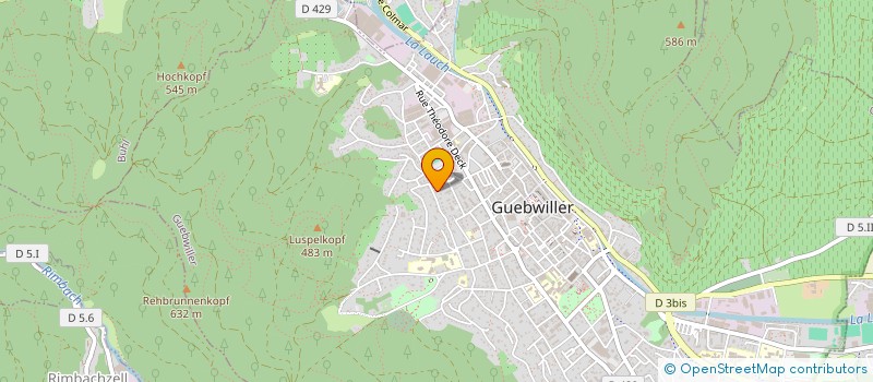 localisation de l'entreprise SCI FIEF DE LA MONTAGNE  GUEBWILLER