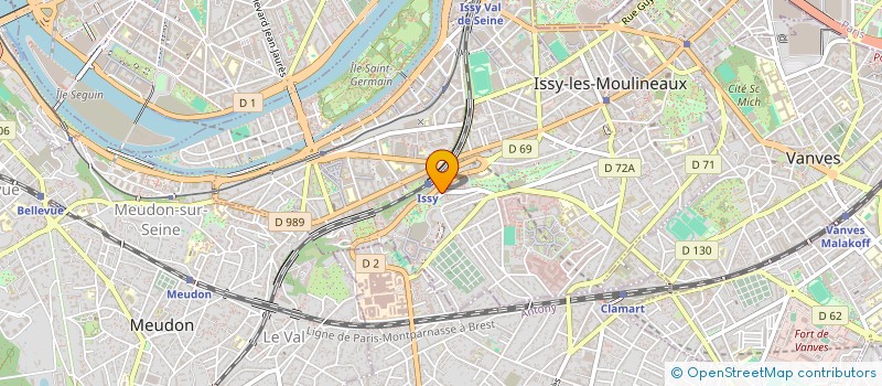 localisation de l'entreprise SCI FIEF DES ARCS 43 à ISSY-LES-MOULINEAUX