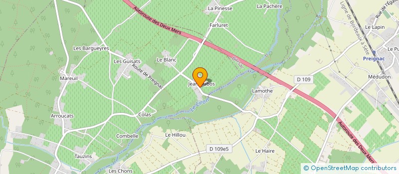 localisation de l'entreprise SCI FIEFFE  PUJOLS-SUR-CIRON