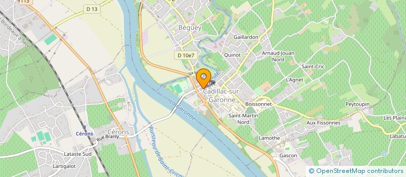 localisation de l'entreprise SCI FIELD  CADILLAC-SUR-GARONNE