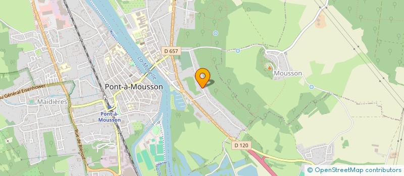 localisation de l'entreprise SCI FIEUTELOT  PONT-A-MOUSSON